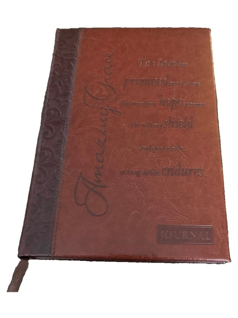 Vintage Christian Art Gifts Journals - Amazing Grace Leather  2007 UNUSED-READ!